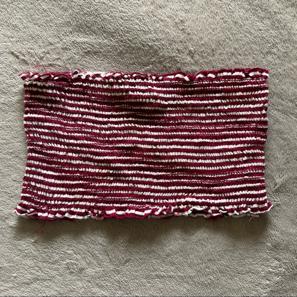 Bandeau Ruched Crop Top